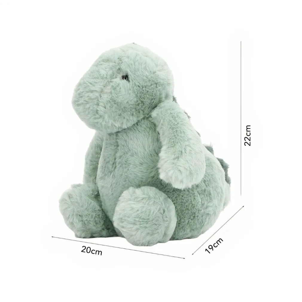 Peluche dinosaure vert ultra doux