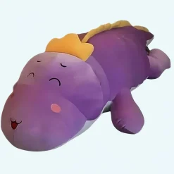 Peluche dinosaure violet foncé adorable