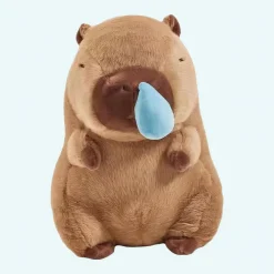 Peluche douce capybara enrhumé