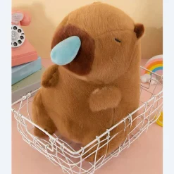 Peluche douce capybara enrhumé