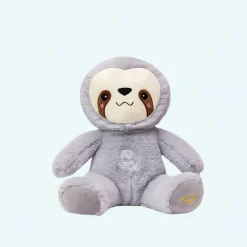 Peluche douce paresseux respirant