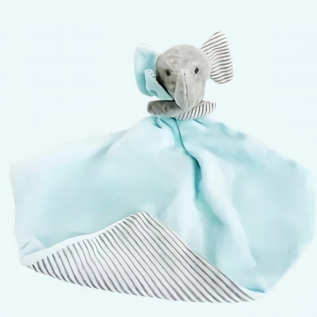 Peluche doudou éléphant bleue