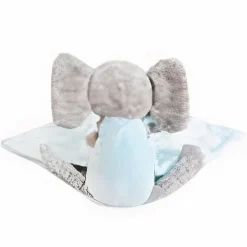 Peluche doudou éléphant bleue