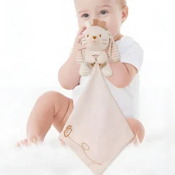 Peluche doudou éléphant ou lapin beige