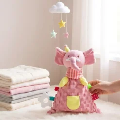 Peluche doudou éléphant rassurant pour bébé
