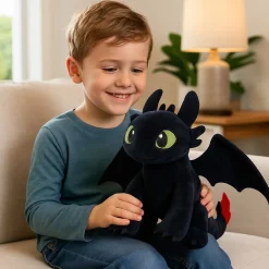 Peluche dragon Krokmou noir