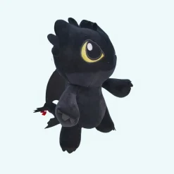 Peluche dragon noir ou blanc
