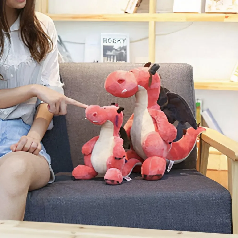 Peluche Dragon rose