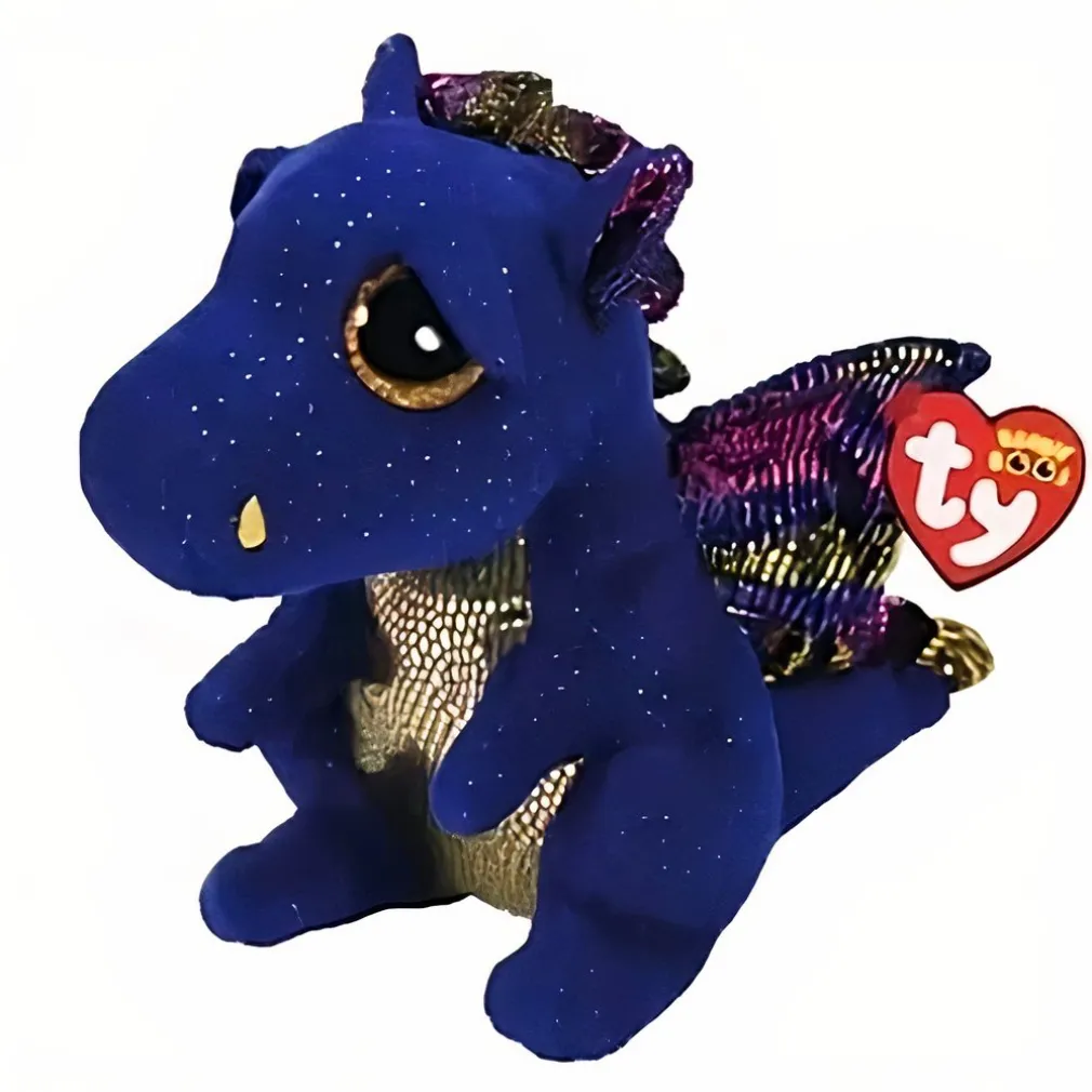 Peluche dragon TY bleu
