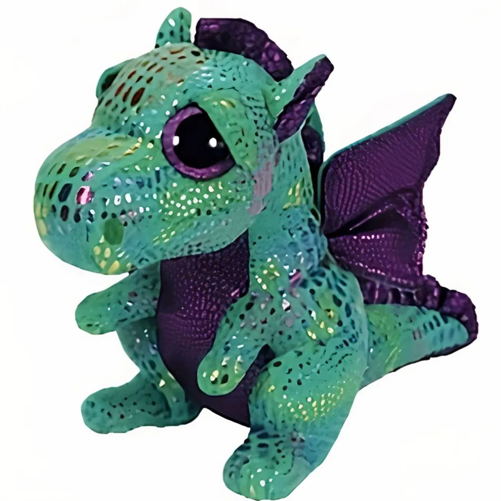 Peluche dragon TY vert et violet