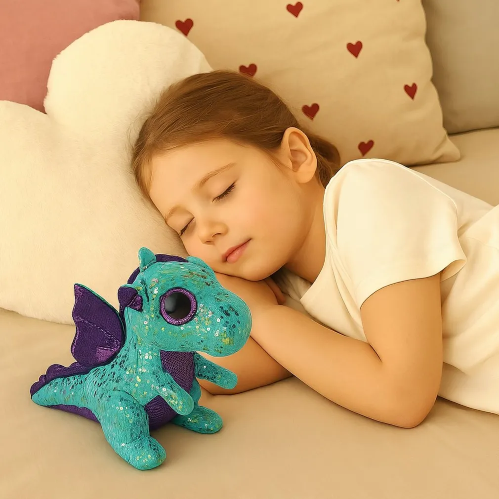 Peluche dragon TY vert et violet