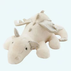 Peluche dragon volant blanc
