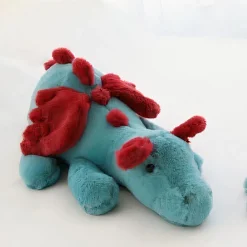 Peluche dragon volant bleu
