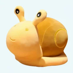 Peluche escargot avec coeur jaune