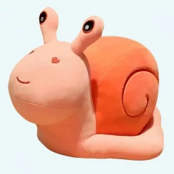 Peluche escargot avec coeur rose