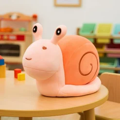 Peluche escargot avec coeur rose
