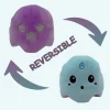 Peluche fantôme violet et bleu réversible, fluorescente