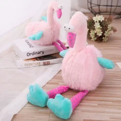 Peluche flamant rose rigolote
