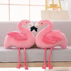 Peluche flamant rose tout doux