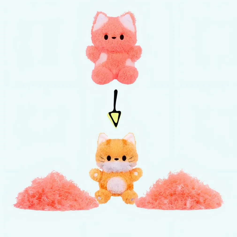 Peluche Fluffie Stuffiez petit renard orange