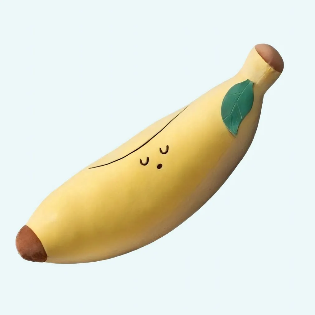 Peluche fruit en forme de banane