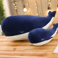 Peluche géante baleine bleue marine