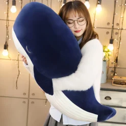 Peluche géante baleine bleue marine