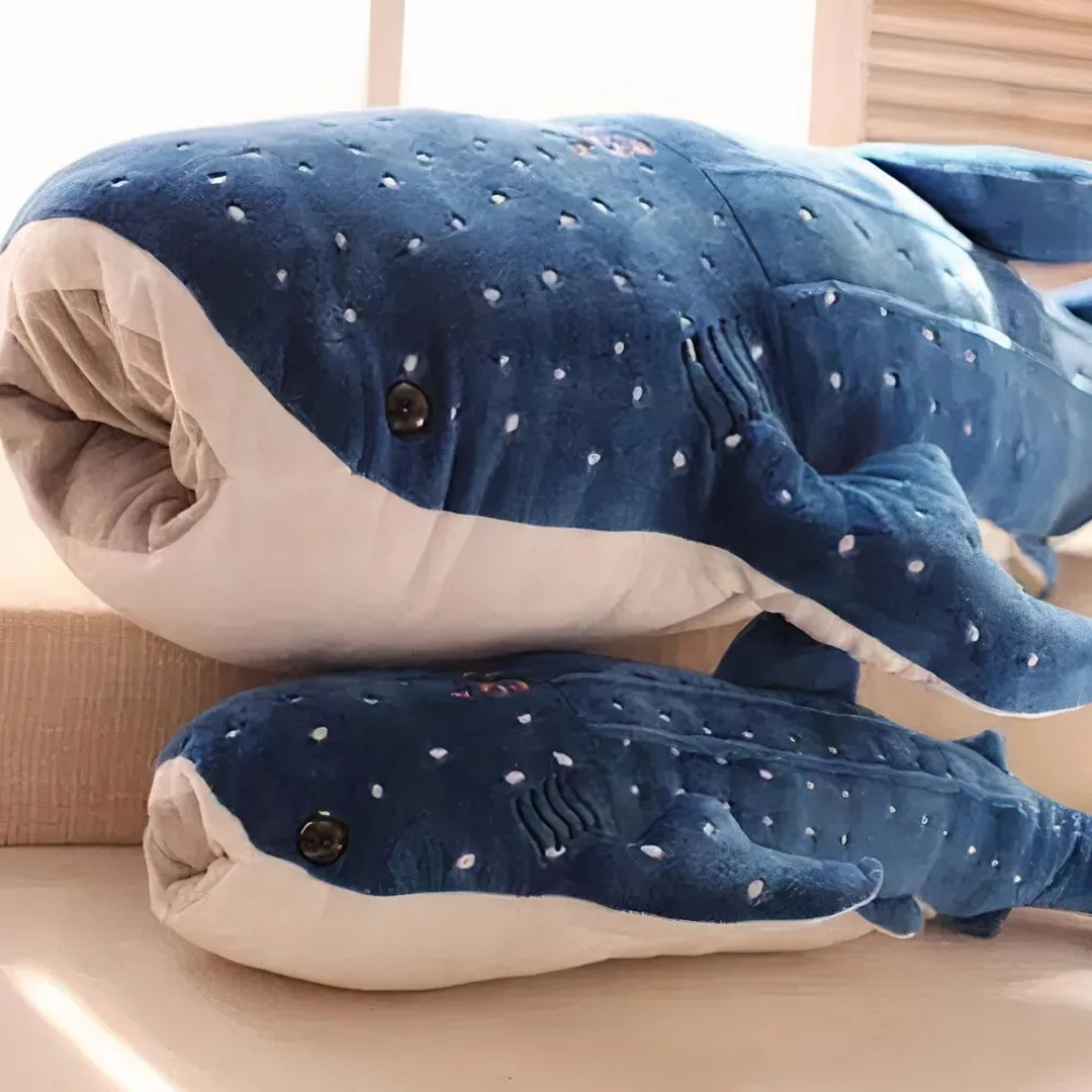 Peluche géante baleine bleue