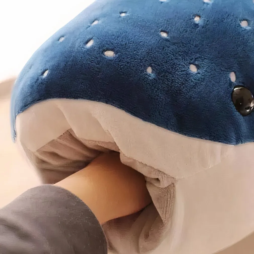 Peluche géante baleine bleue