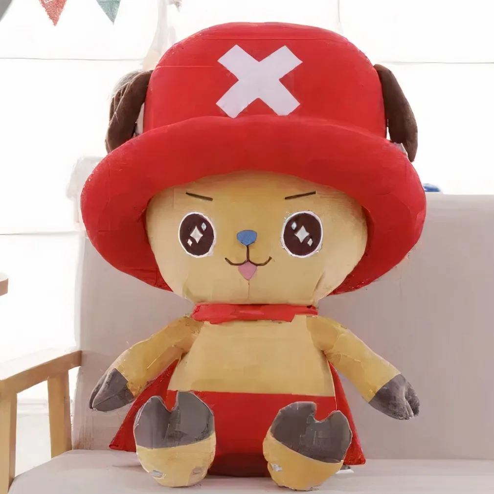 Peluche géante Chopper One Piece rouge