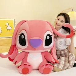 Peluche géante d’Angel rose