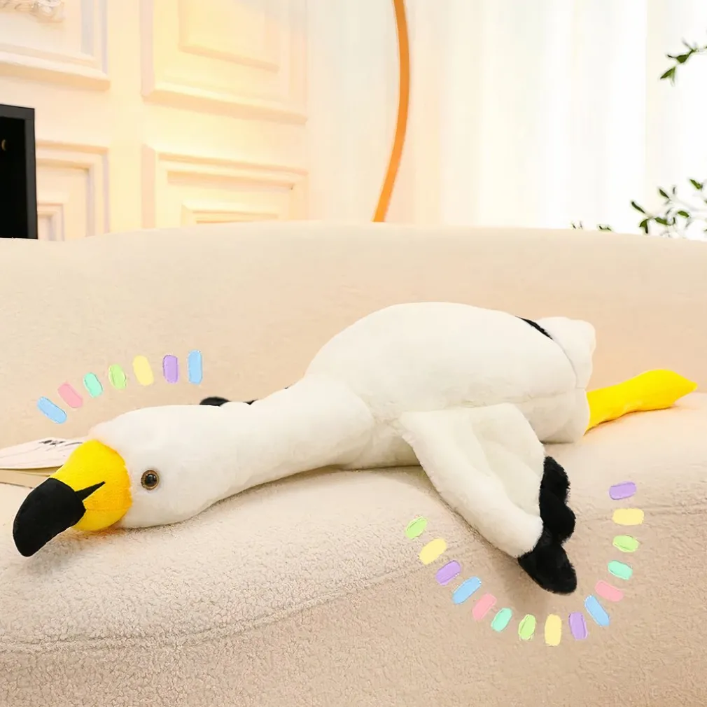 Peluche géante flamant rose ou blanc