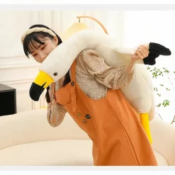Peluche géante flamant rose ou blanc