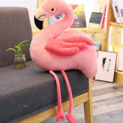 Peluche géante flamant rose