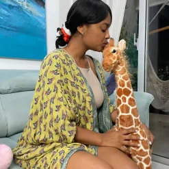 Peluche géante girafe