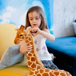 Peluche géante girafe