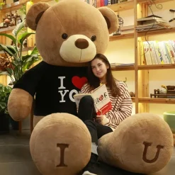 Peluche géante ours d’amour en Tshirt