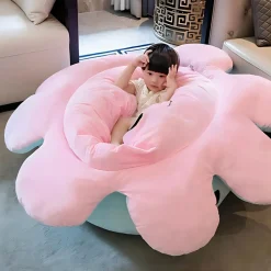 Peluche géante pieuvre réversible visage content et pas content