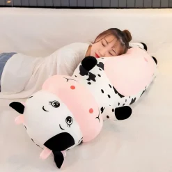 Peluche GÉANTE vache tachetée