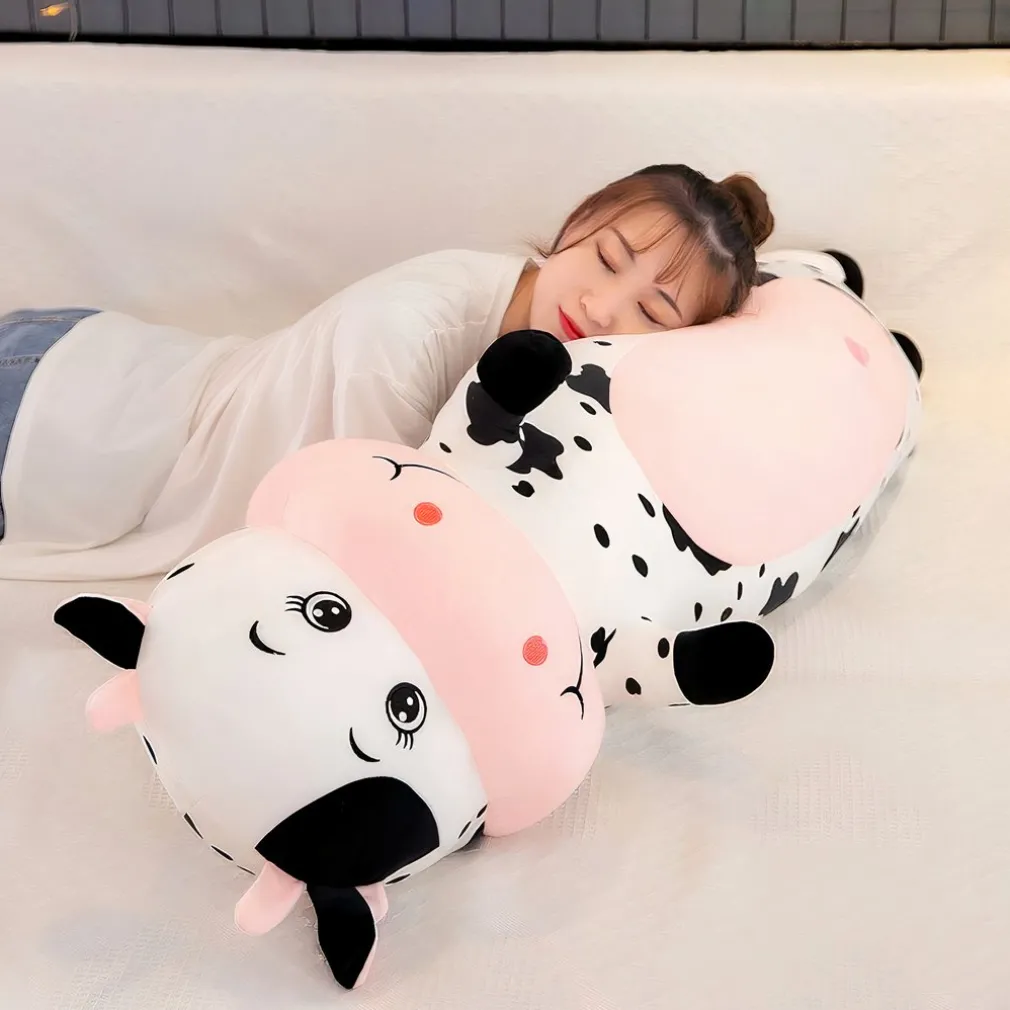 Peluche GÉANTE vache tachetée