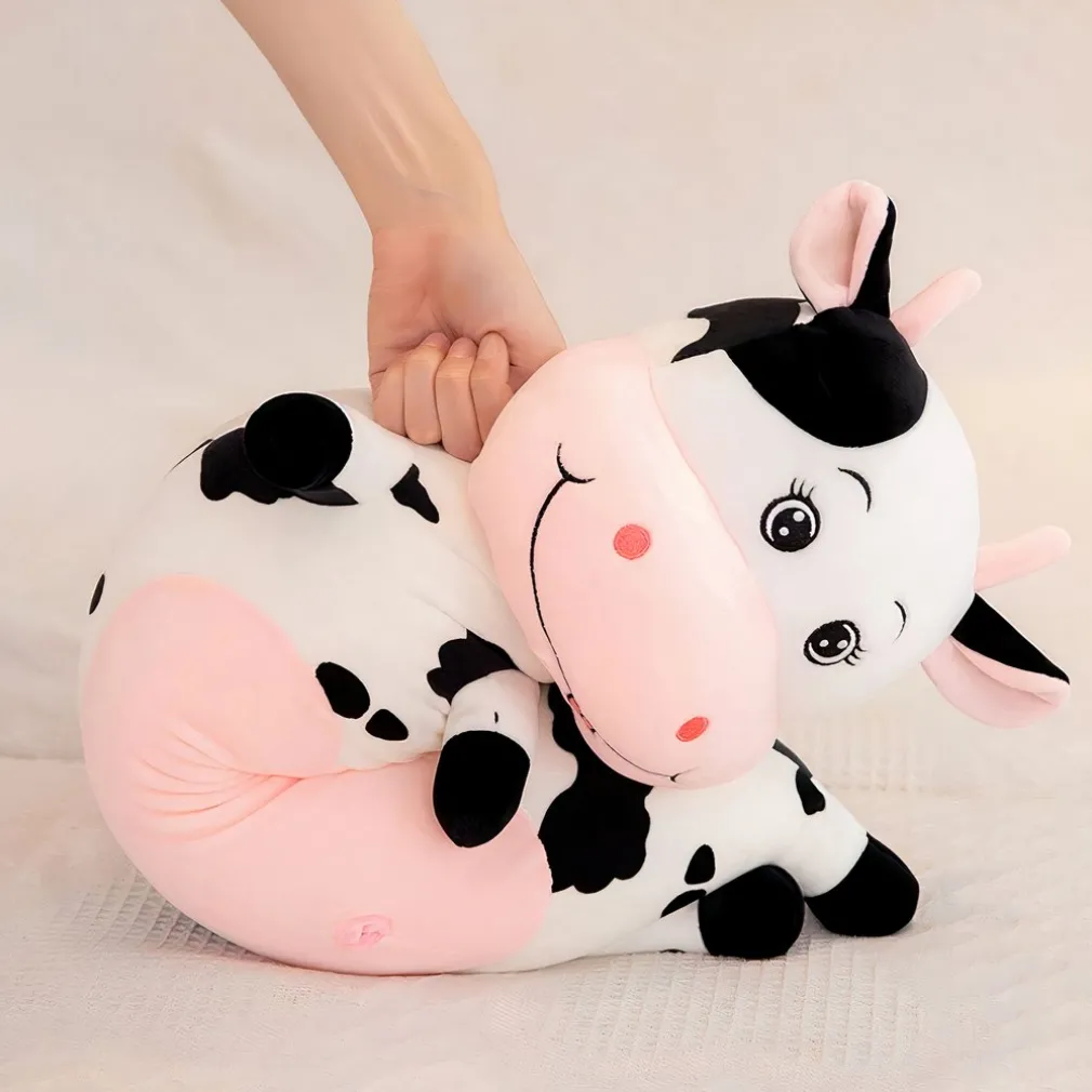 Peluche GÉANTE vache tachetée