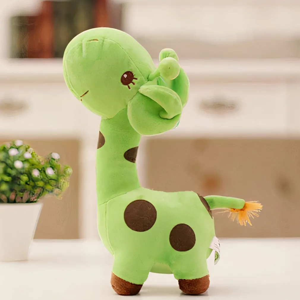 Peluche girafe toute mignonne jaune