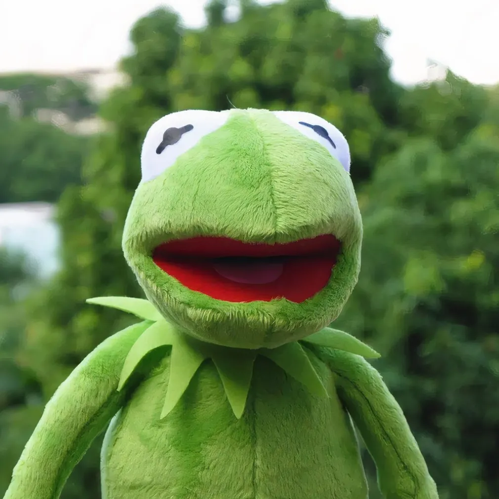Peluche grenouille Kermit