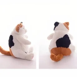 Peluche gros chat blanc