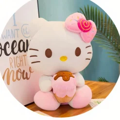 Peluche Hello Kitty avec une glace