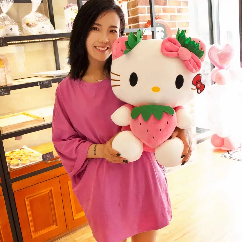 Peluche Hello Kitty fraise Kawaii