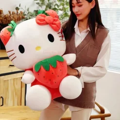 Peluche Hello Kitty fraise Kawaii