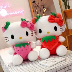 Peluche Hello Kitty fraise Kawaii
