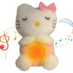 Peluche Hello Kitty qui respire avec berceuse apaisante