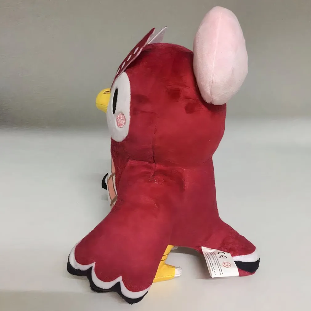 Peluche Hibou bordeaux